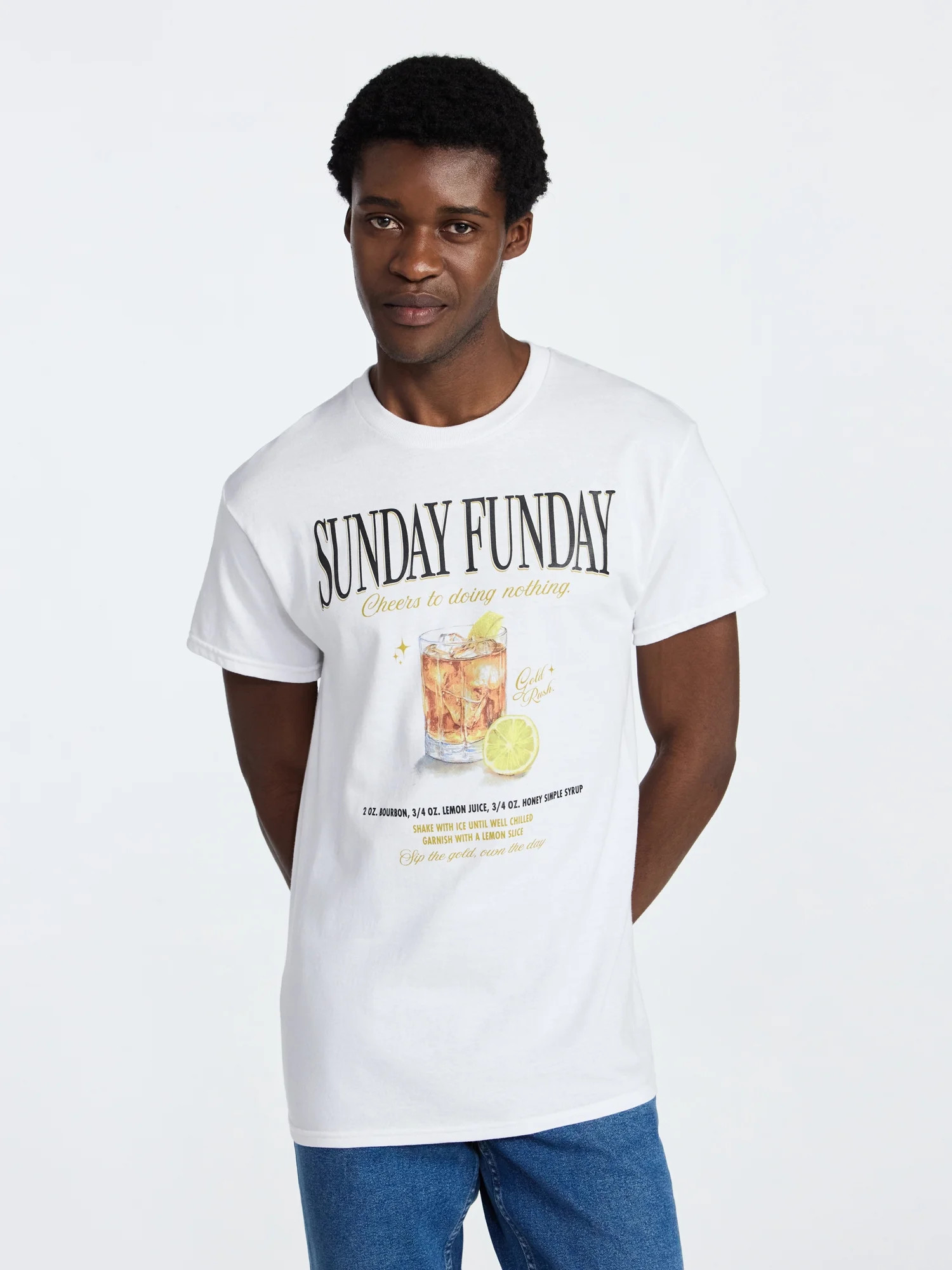 Humor Men's and Big Men's Sunday Funday Cotton Graphic Tee with Short Sleeves, Size S-3XL | Walmart (US)