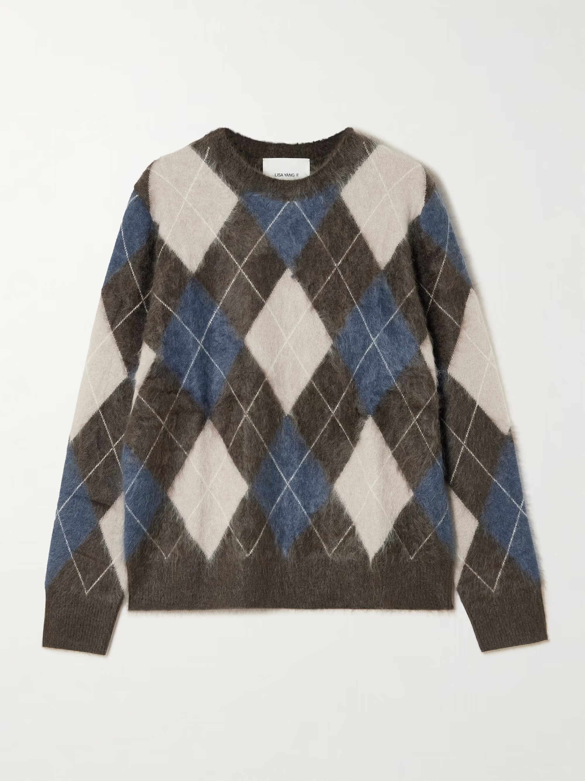 Margy argyle brushed-cashmere sweater | NET-A-PORTER (UK & EU)
