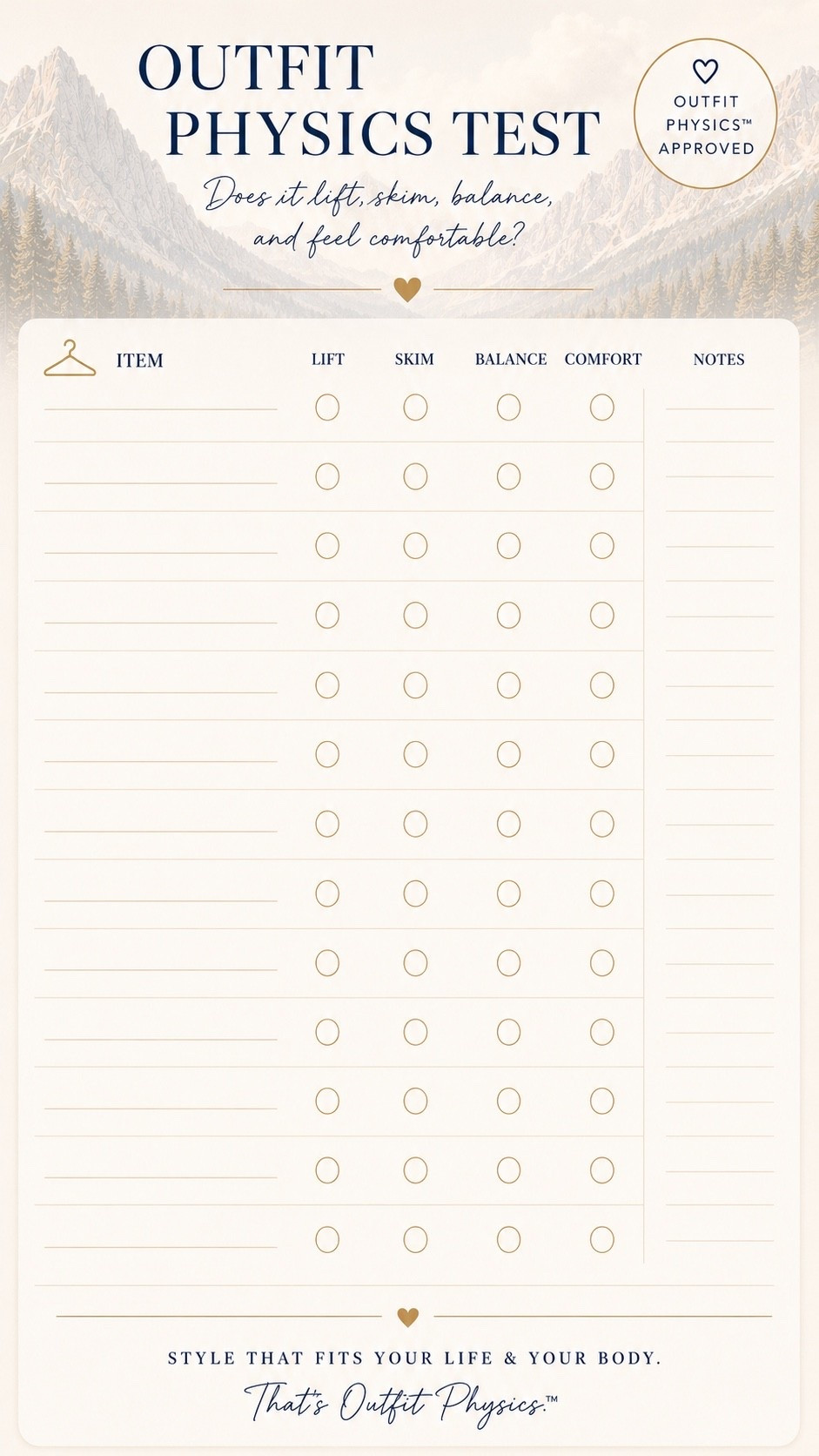 ✨Tap the bell, save and ❤️ start here over 40 fashion, midlife style, midsize fashion and luxury looks for less.  

Use this chart as a quick Outfit Physics™ check before you leave: LIFT the eye, SKIM the middle, BALANCE your proportions, and make sure it passes the COMFORT test. 

👑 Helping you look good, feel good.-Lindsey Denver   

Check back daily for belly-friendly style, confidence, and Outfit Physics™.

#LTKOver40 #LTKMidsize #LTKPlusSize

Comment SHOP below to receive a DM with the link to this post on my LTK ⬇ https://liketk.it/6lkYq