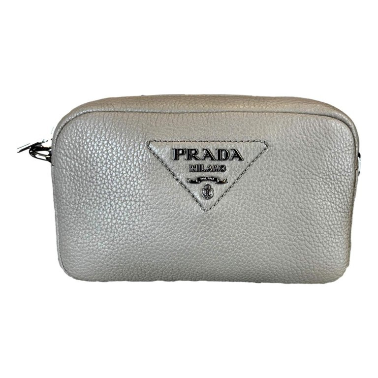 Prada Vitello Daino Leather Sabbia Beige Web Strap Camera Crossbody | Walmart (US)