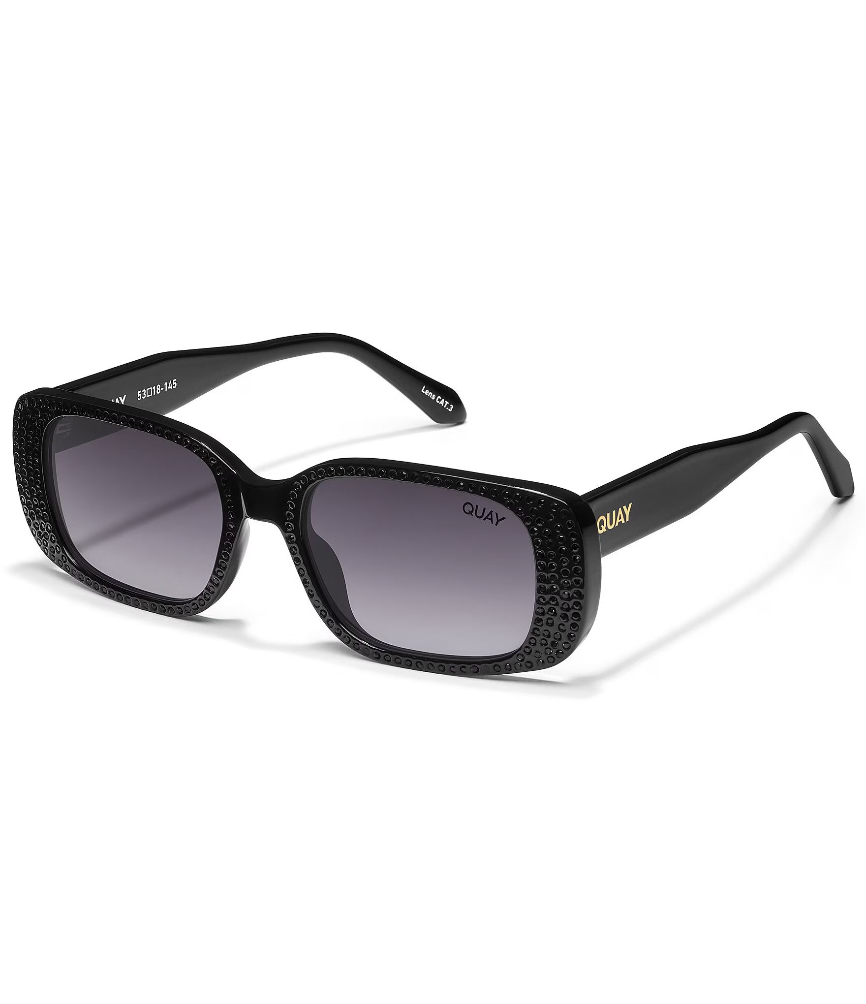 Quay Australia Women's Inside Scoop Bling 39mm Rectangle Sunglasses | Dillard's | Dillard's