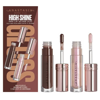 Anastasia Beverly Hills HIGH-SHINE Mini Lip Gloss Duo - Aura + Molten - 0.1oz - Ulta Beauty | Target