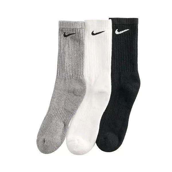 Men's Nike 3-pack Everyday Cushion Crew Training Socks | Kohl's