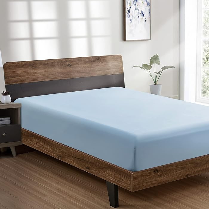 FreshCulture Twin Fitted Sheet - Hotel Quality - Ultra Soft & Breathable - Brushed Microfiber - D... | Amazon (US)