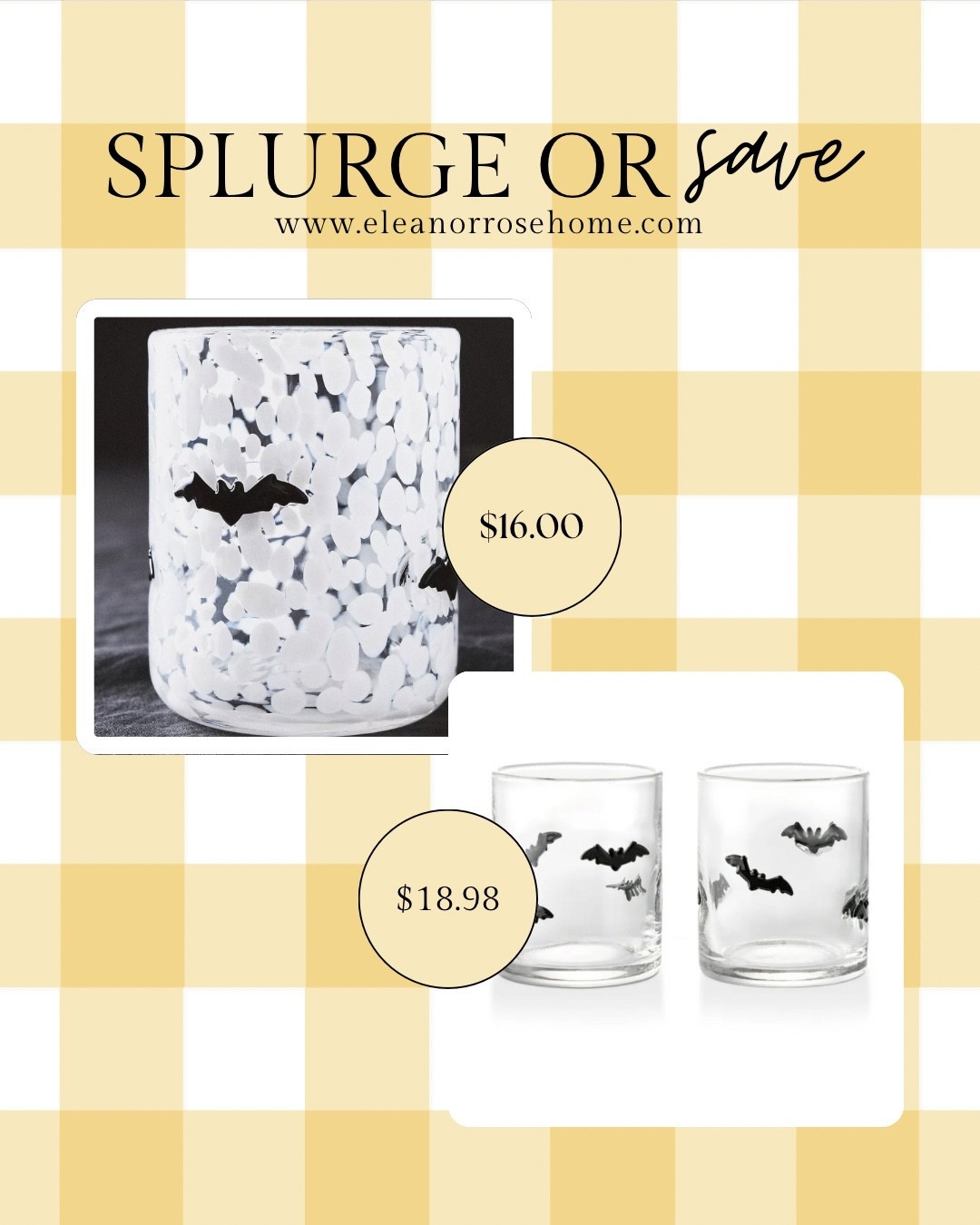 Splurge on 1 Anthropologie icon juice glass or save on a set of 2 from Walmart.

#LTKSeasonal #LTKHome #LTKFindsUnder50