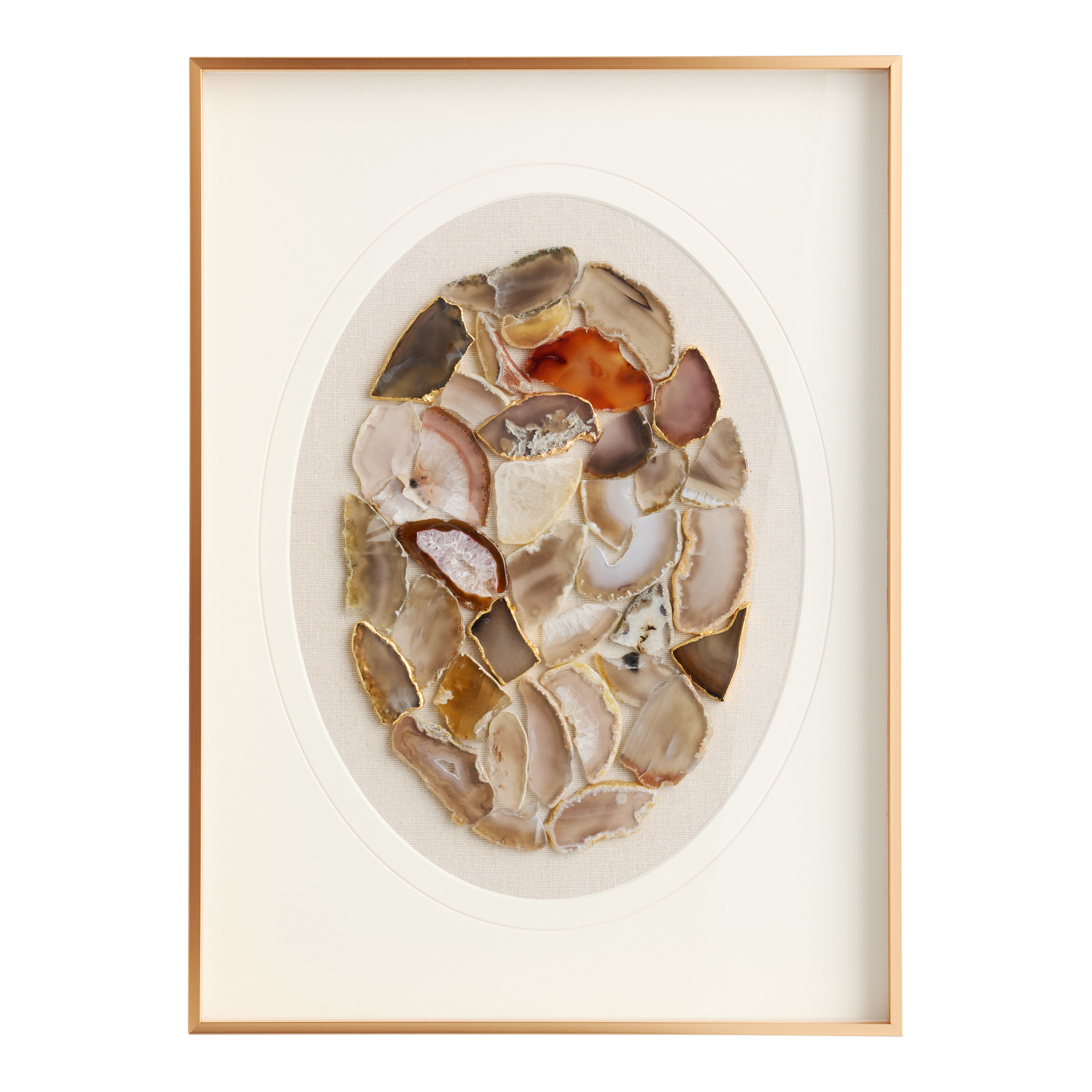 Oval Agate Mosaic Framed Wall Art | World Market