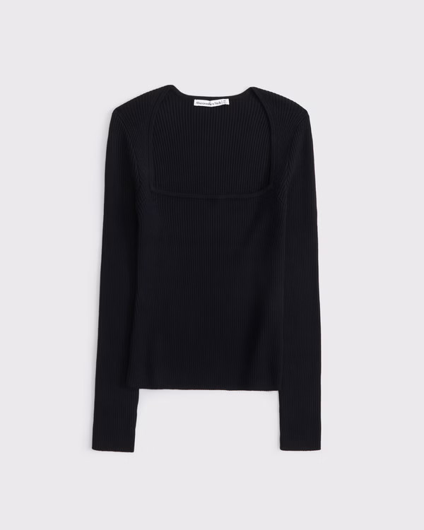 Women's The A&F Ava Long-Sleeve Sweater Top | Women's Clearance | Abercrombie.com | Abercrombie & Fitch (US)