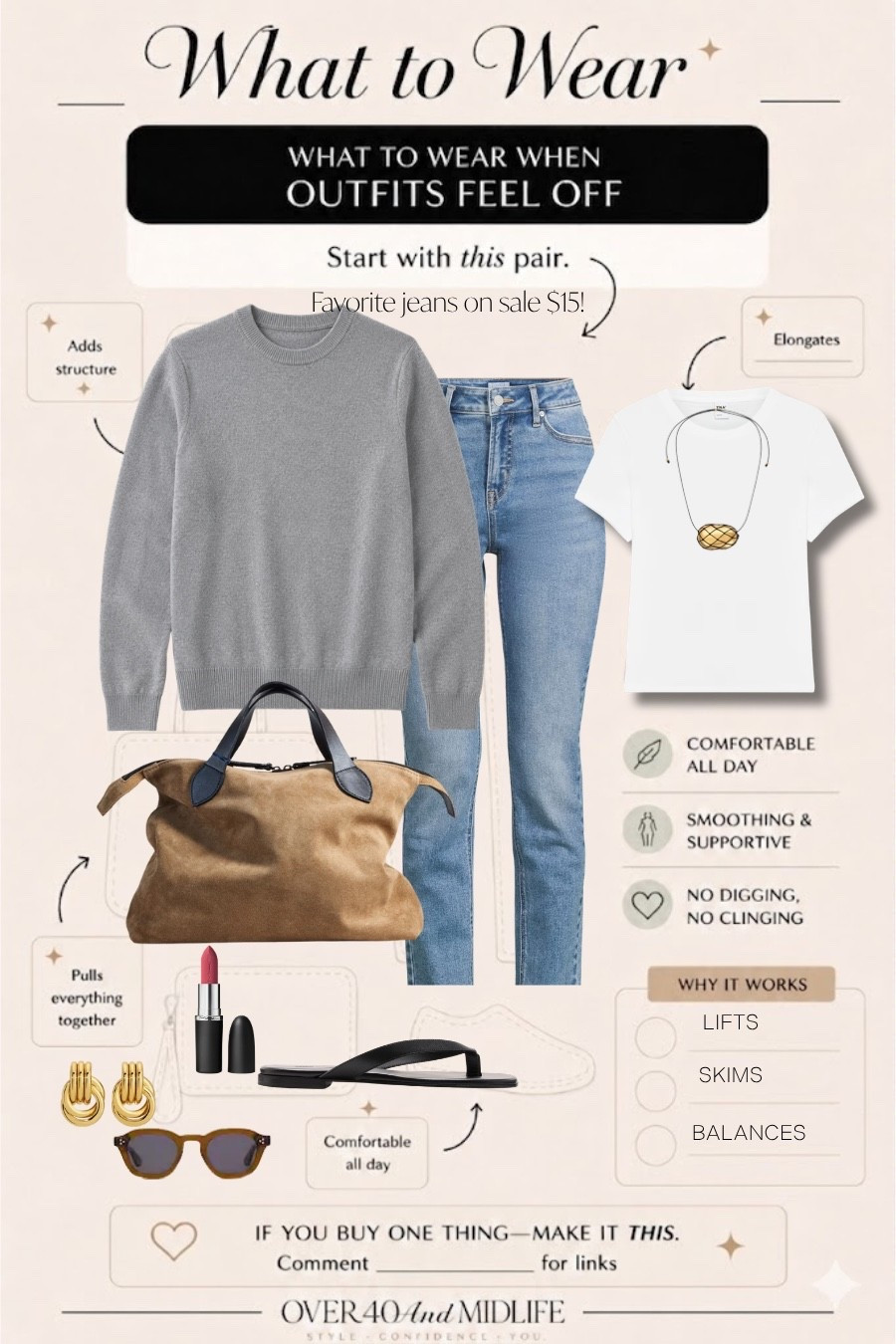 ✨Tap the bell, save and ❤️ for over 40 fashion, midlife style, midsize fashion and luxury looks for less. 

The best $15 you will even spend..buy these jeans. Better than any 10x the price. TTS (size down if in between sizes.) 

👑"Helping you look good, feel good!" - Lindsey Denver

Spring looks, Midlife style for real women who want to feel confident again. Over 40 fashion and over 50 style that works with changing bodies, perimenopause shifts, and real life. Think midsize fashion, Gen X style and up, body confidence, and mom outfits that feel polished, comfortable, and elevated...because style over 45 and over 50 should feel effortless, not stressful.

#LTKOver40 #LTKSaleAlert #LTKMidsize

Comment SHOP below to receive a DM with the link to this post on my LTK ⬇ https://liketk.it/6dMHJ