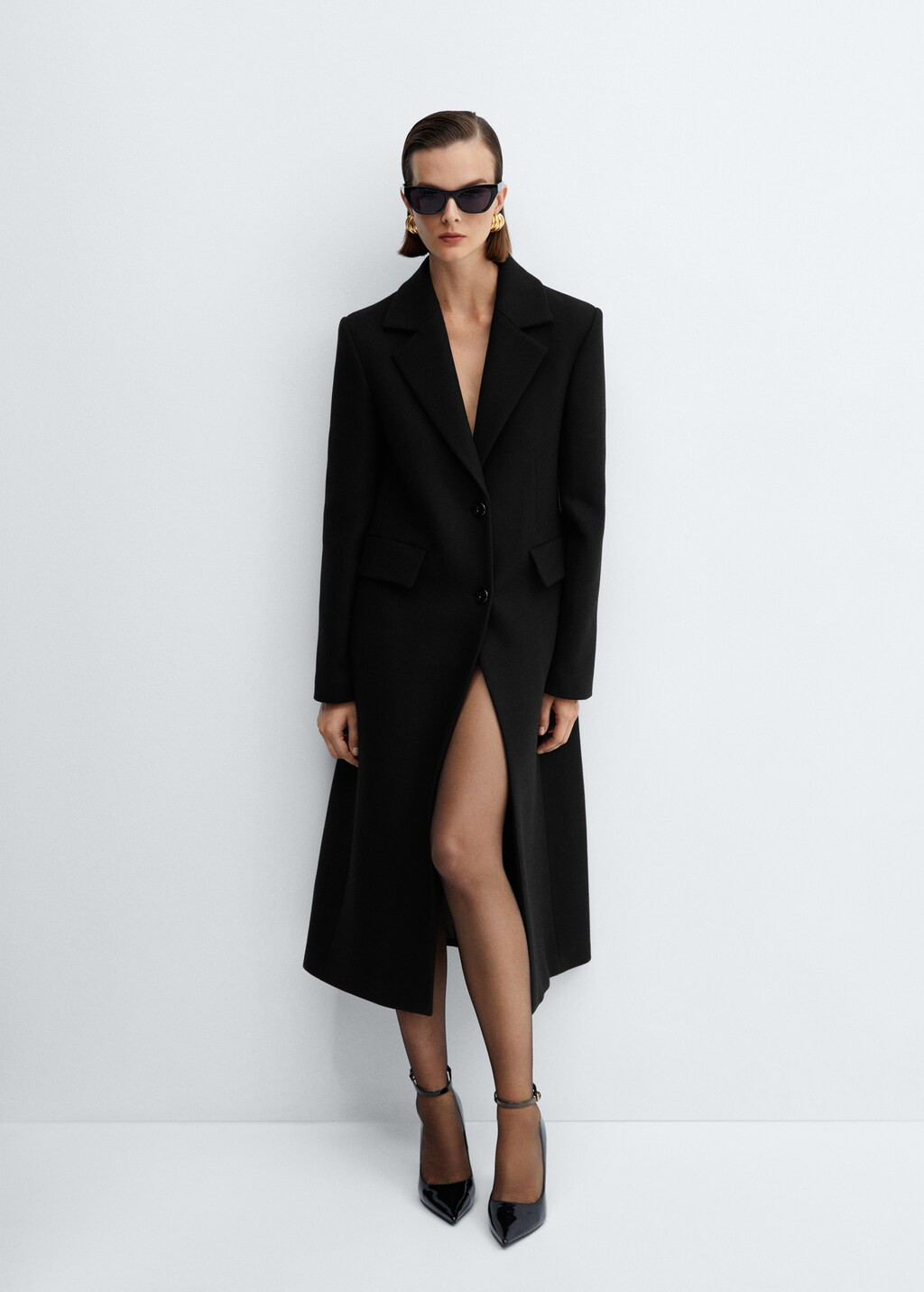 Structured wool coat | MANGO (UK)