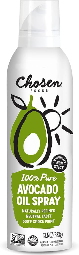 Chosen Foods 100% Pure Avocado Oil Spray, Keto and Paleo Diet Friendly, Kosher Cooking Spray for ... | Amazon (US)