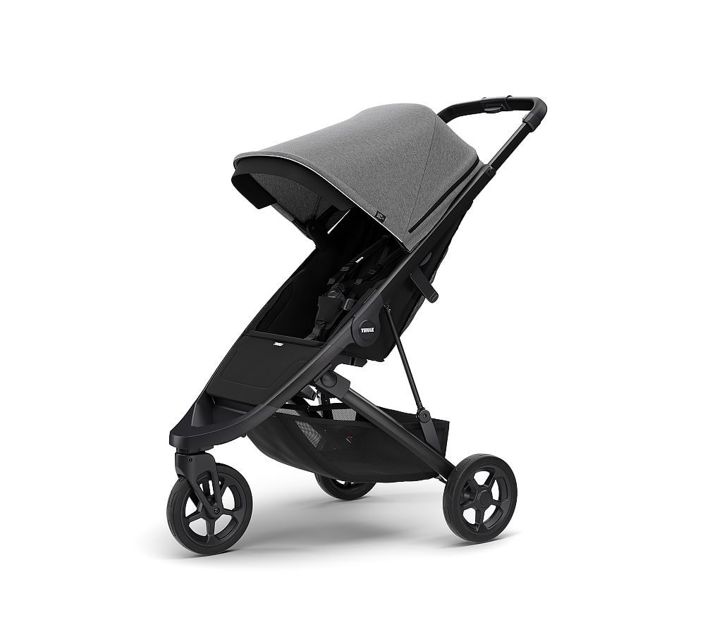 Thule Spring Stroller, Black Frame, Gray Melange Seat | Pottery Barn Kids