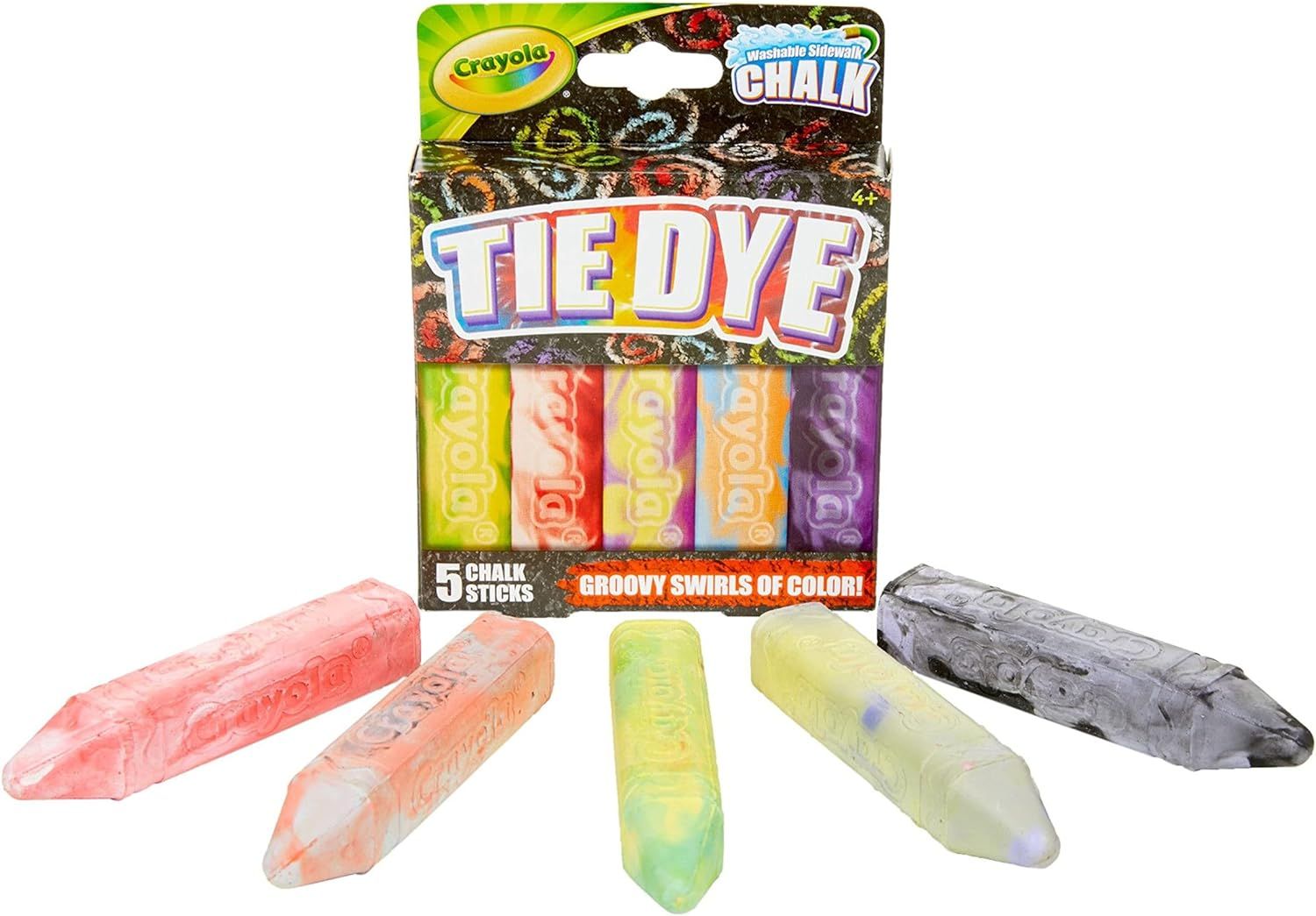 Crayola Tie Dye Chalk 5ct | Amazon (US)