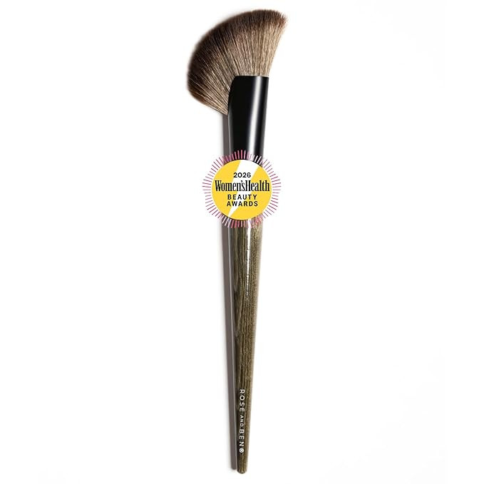 Rose and Ben Beauty C40.5 Bronzer Brush | Professional Makeup Brush for Contour & Sculpting | Ang... | Amazon (US)