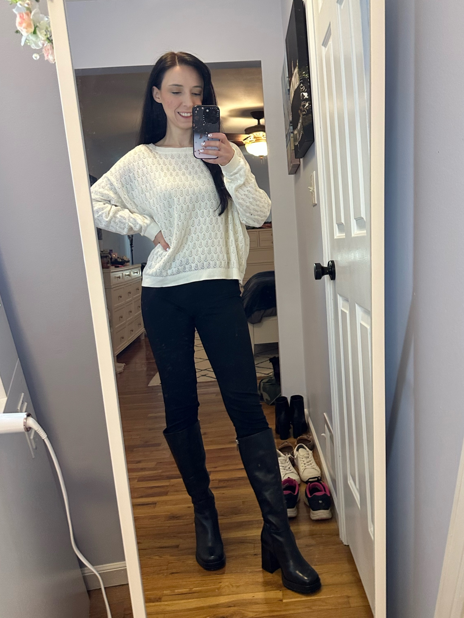 White sweater size S
Black pants size 00
Black boots size 7

Finds under $50, workwear, work outfit, winter, casual, minimalist, millennial 

#LTKStyleTip #LTKWorkwear #LTKFindsUnder50