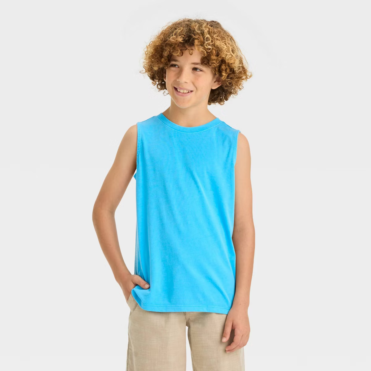 Boys' Washed Muscle Tank Top - Cat & Jack™ | Target