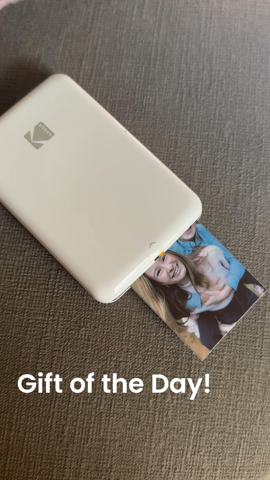 Easiest little 2x3 printer that makes the cutest little photos!! Love this for grandparents or just parents to make cute little memories more tangible :) perfect for vacations too! 