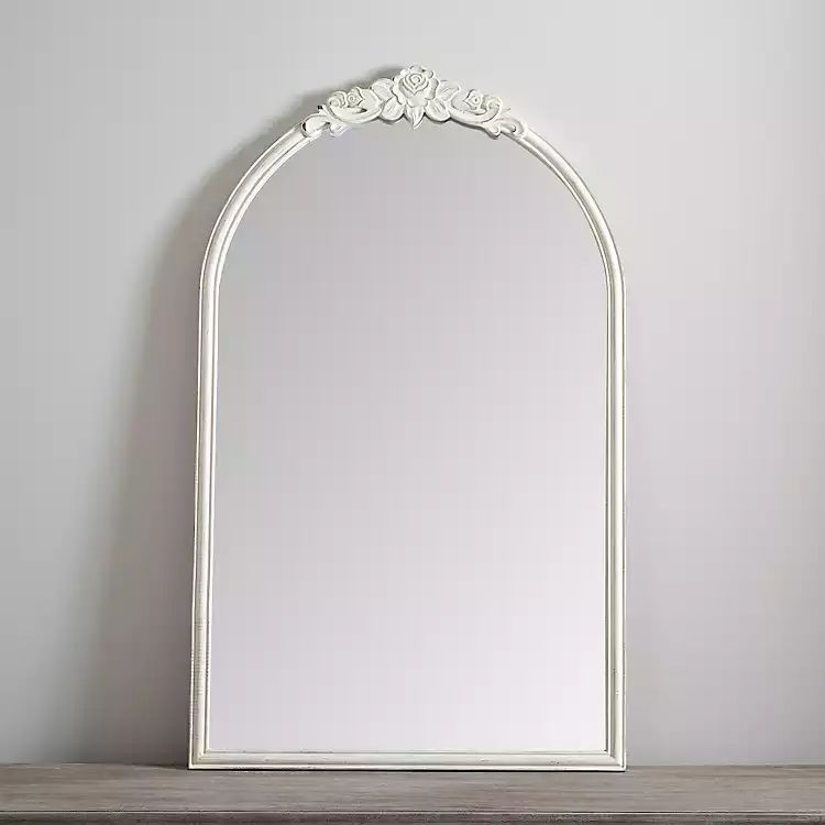 New! White Ornate Antique Catherine Mirror | Kirkland's Home