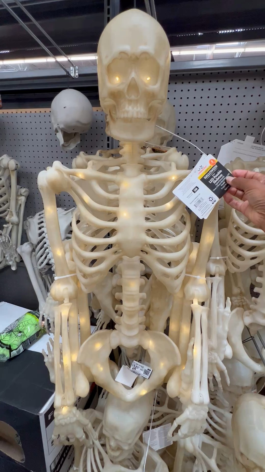 Halloween Decor at Walmart!

The perfect 5ft tall light-up skeleton I’ve seen so far. The entire body lights up, head, arms, legs and torso.  He even has 4 modes…solid light, slow blink, fast blink, off with an all in one button. And the price is the best around!

Halloween decor, poseable skeleton #halloweendecor #halloween #spookyseason

#LTKSeasonal #LTKHome #LTKHalloween #LTKParties #LTKFindsUnder50