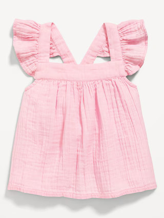 Sleeveless Ruffle-Trim Top for Toddler Girls | Old Navy (US)
