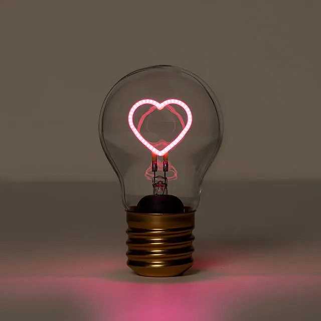 Rechargeable Cordless Magic Heart Light Bulb | UncommonGoods
