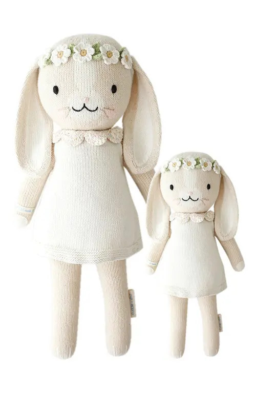 cuddle+kind Hannah the Bunny Stuffed Animal in Cream at Nordstrom | Nordstrom