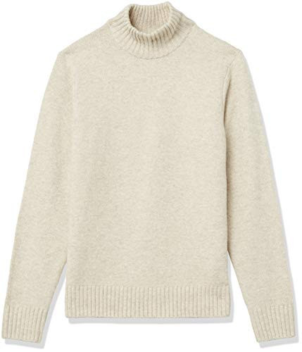 Amazon Essentials Men's Long-Sleeve Soft Touch Turtleneck Sweater, Off-White, Small | Amazon (US)