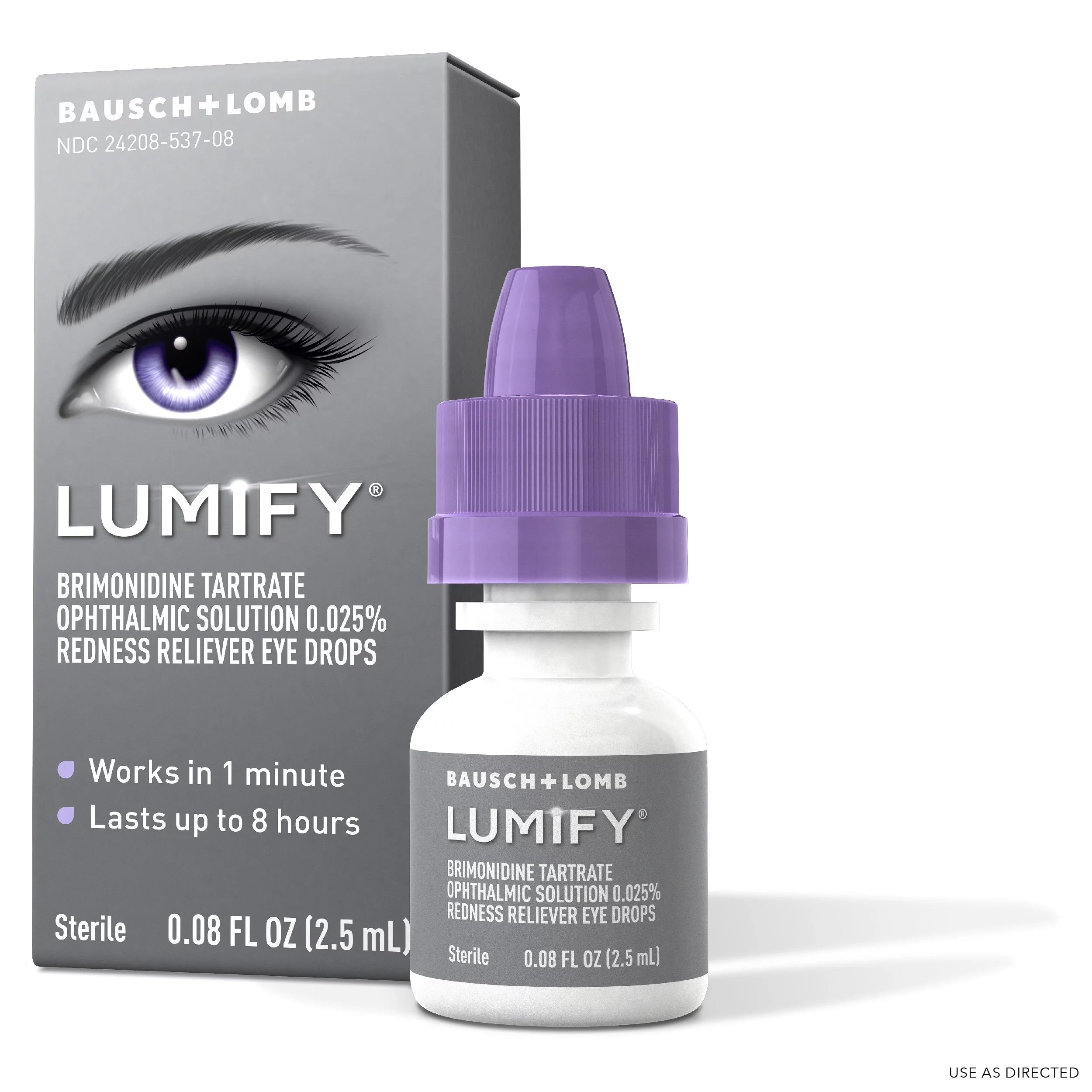 LUMIFY Redness Reliever Eye Drops, with Brimonidine for Whiter Looking Eyes, 0.08 Fl. Oz. (2.5 mL... | Walmart (US)