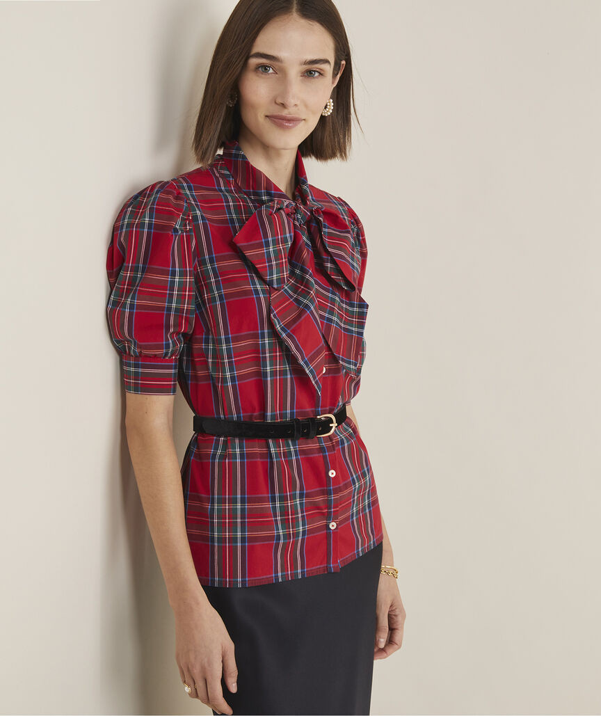 Bow Tie Button-Front Top | vineyard vines