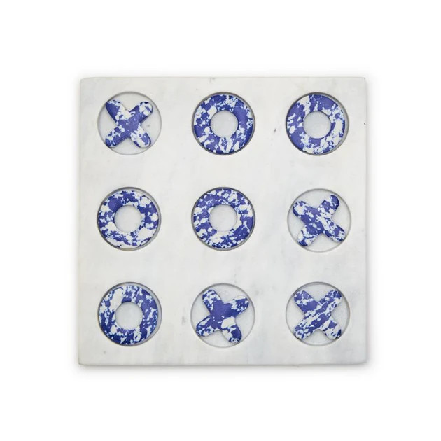 Blue Marble Tic-Tac-Toe | Cailini Coastal