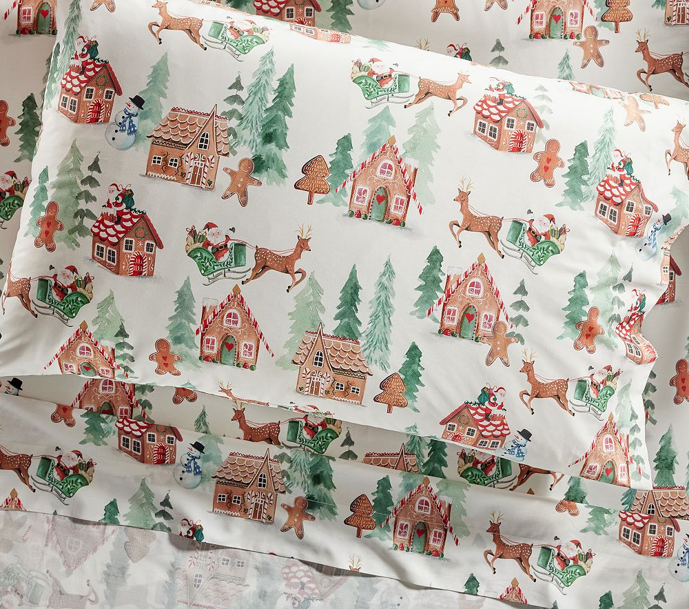 Gingerbread Organic Sheet Set | Pottery Barn Kids