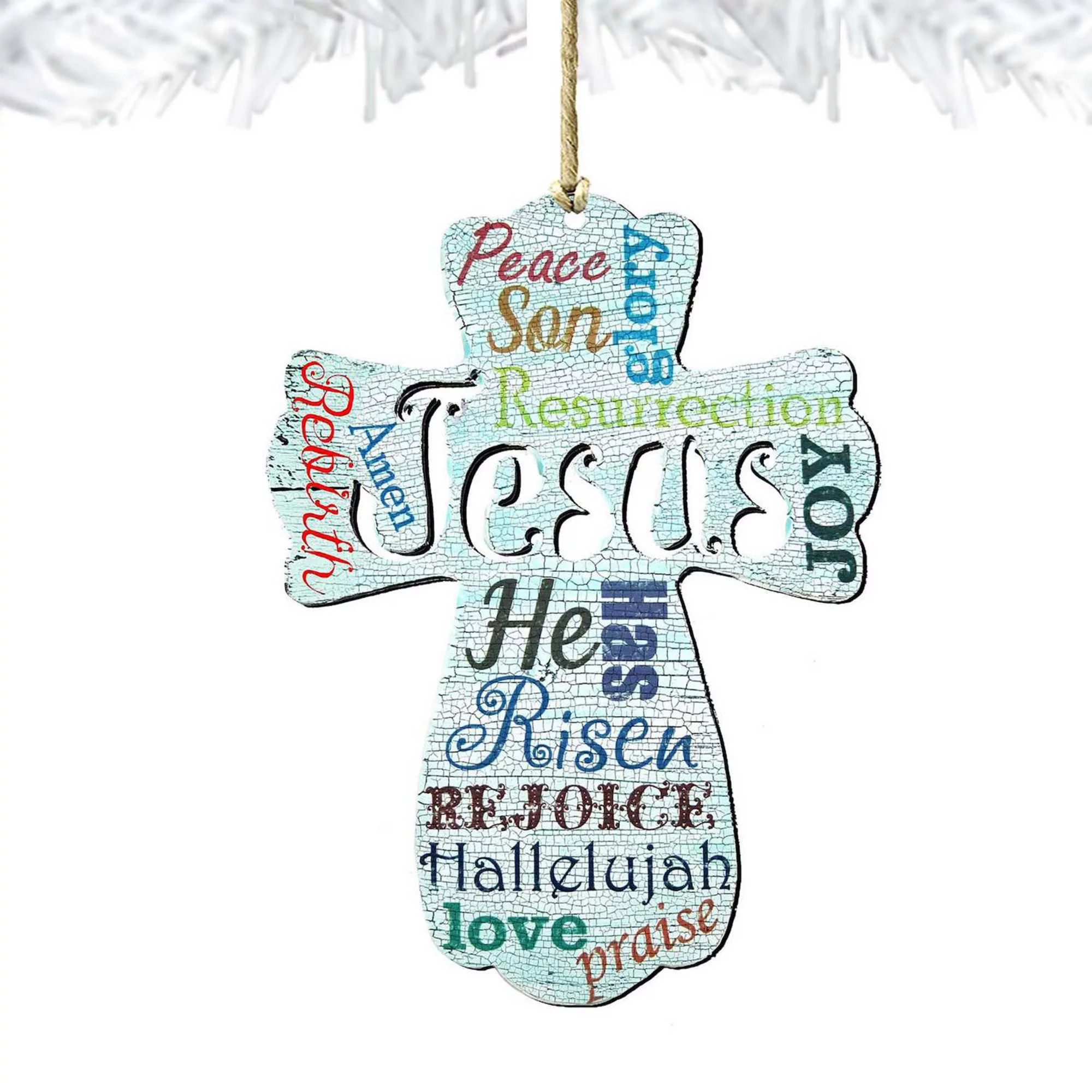 Jesus Cross Wooden Holiday Ornament by G. DeBrekht - Easter Spring Decor | Kohl's