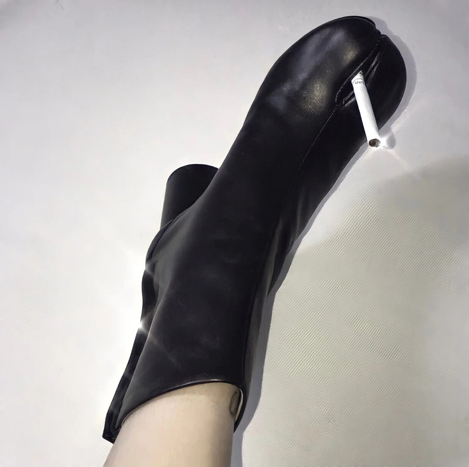 Tabi Genuine Leather Ninja Ankle Split Toe Boots 5 / Black | Casual Chic Boutique
