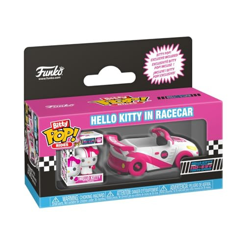 Funko Pop! Bitty Ride: Sanrio- Racecar with Hello Kitty - 0.9 Inch and 1.3 Inch (2.3 and 3.3 Cm) - Sanrio Collectable - Official Merchandise - Gift Idea - Toys for Kids & Adults | Amazon (US)