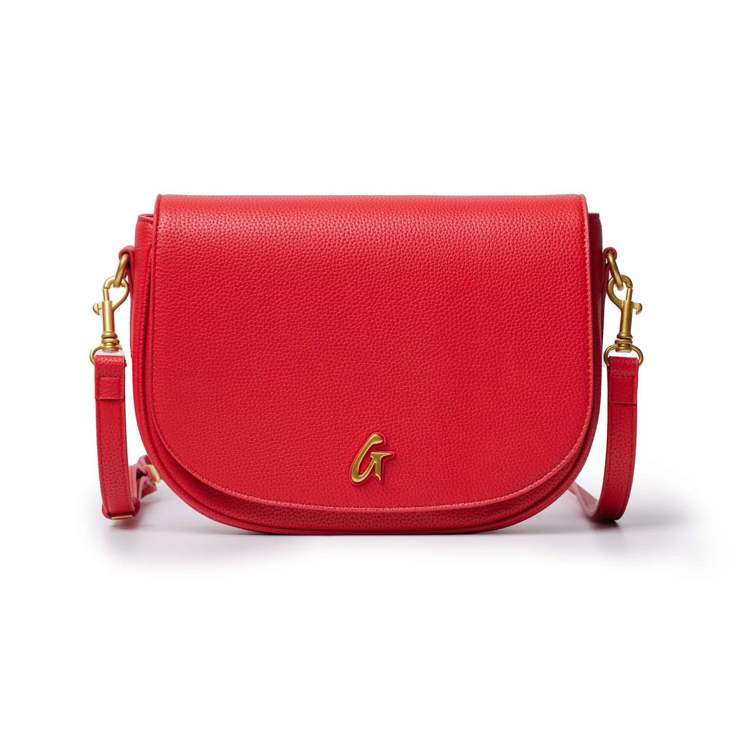 LARGE PEBBLE SHOULDER BAG - RED | Glam-Aholic Lifestyle