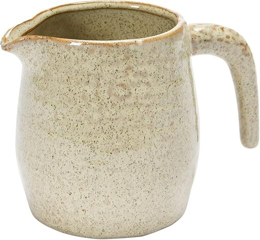 Bloomingville Stoneware, Reactive Glaze, Matte Cream Color (Each One Will Vary) Pitcher, 5" L x 4... | Amazon (US)