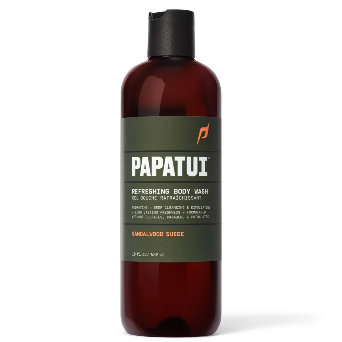 Papatui Refreshing Body Wash Sandalwood Suede - 18 fl oz | Target