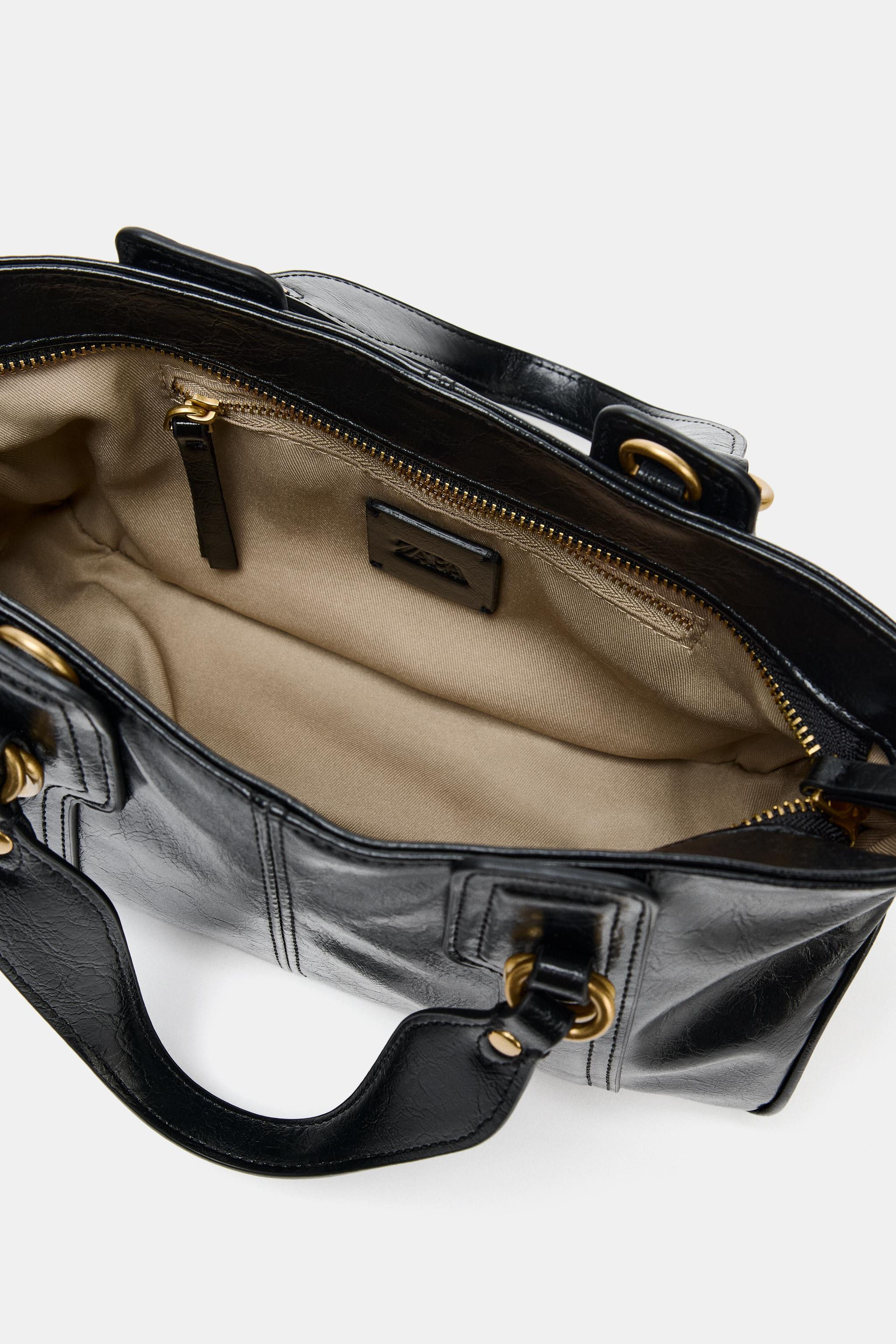 HANDBAG WITH METALLIC DETAILS | Zara US