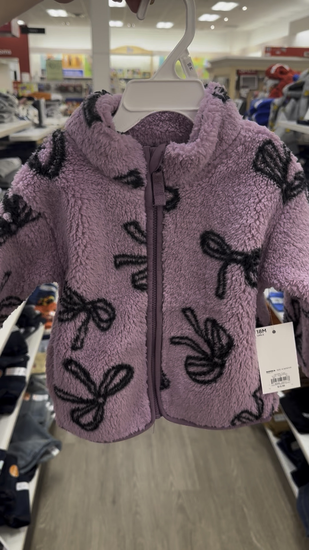 Bow Sherpa jacket! So cute & on sale! 

#LTKBaby #LTKKids #LTKFamily