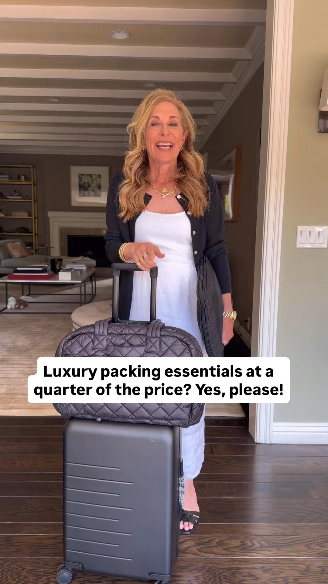 @Quince has nailed their packing essentials! So excited to share my new favorite suitcase, weekender bag, and packing cubes with you. The price is fabulous.  #QuincePartner 


#LTKOver40 #LTKSeasonal #LTKTravel