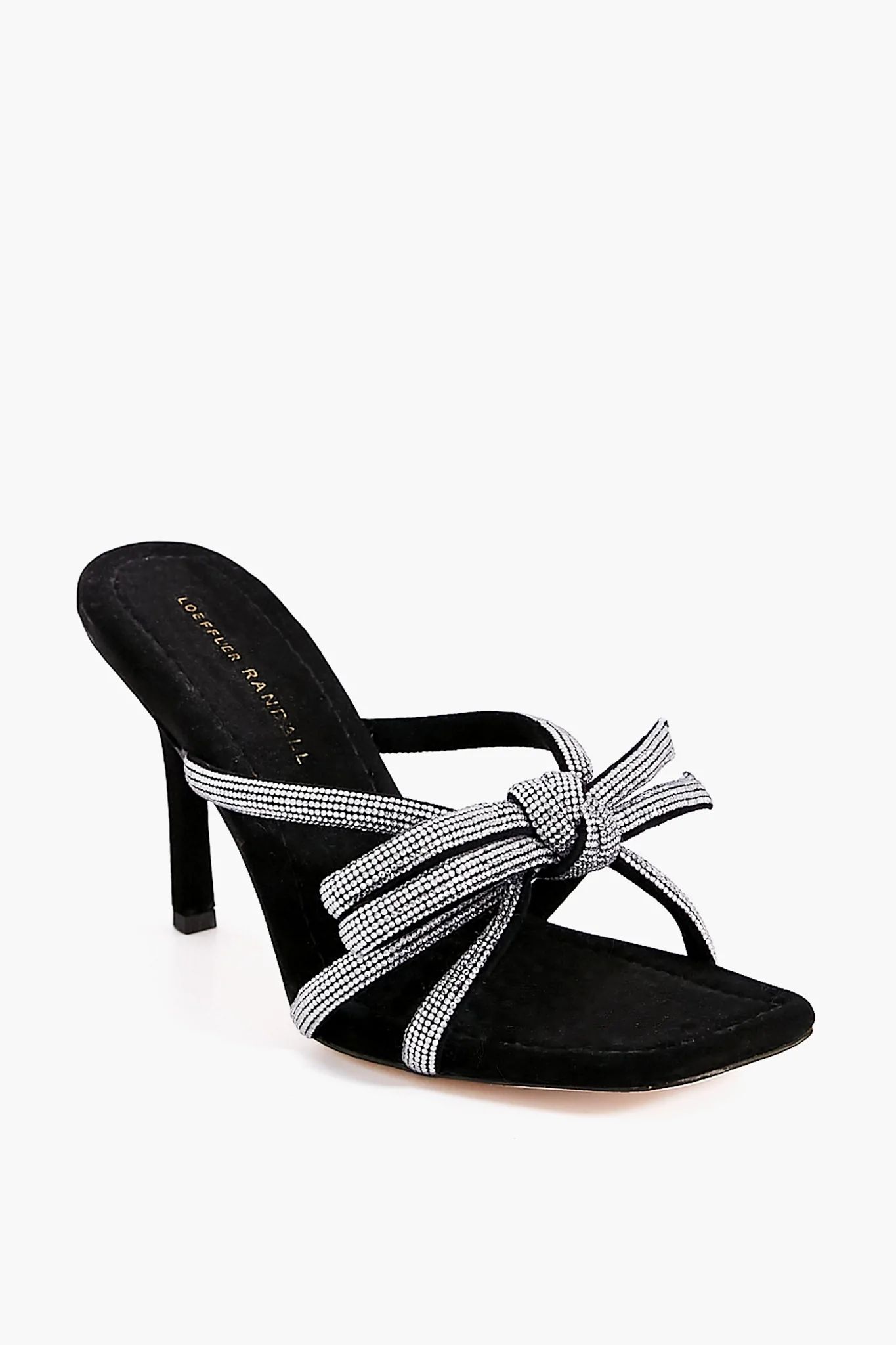 Black Suede and Crystal Margi Heels | Tuckernuck (US)