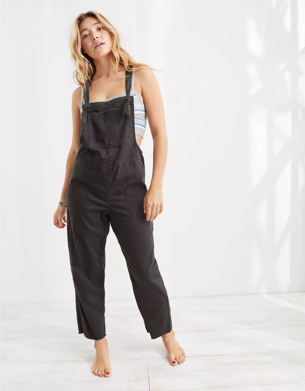 Aerie Werk & Play Twill Overalls | American Eagle Outfitters (US & CA)