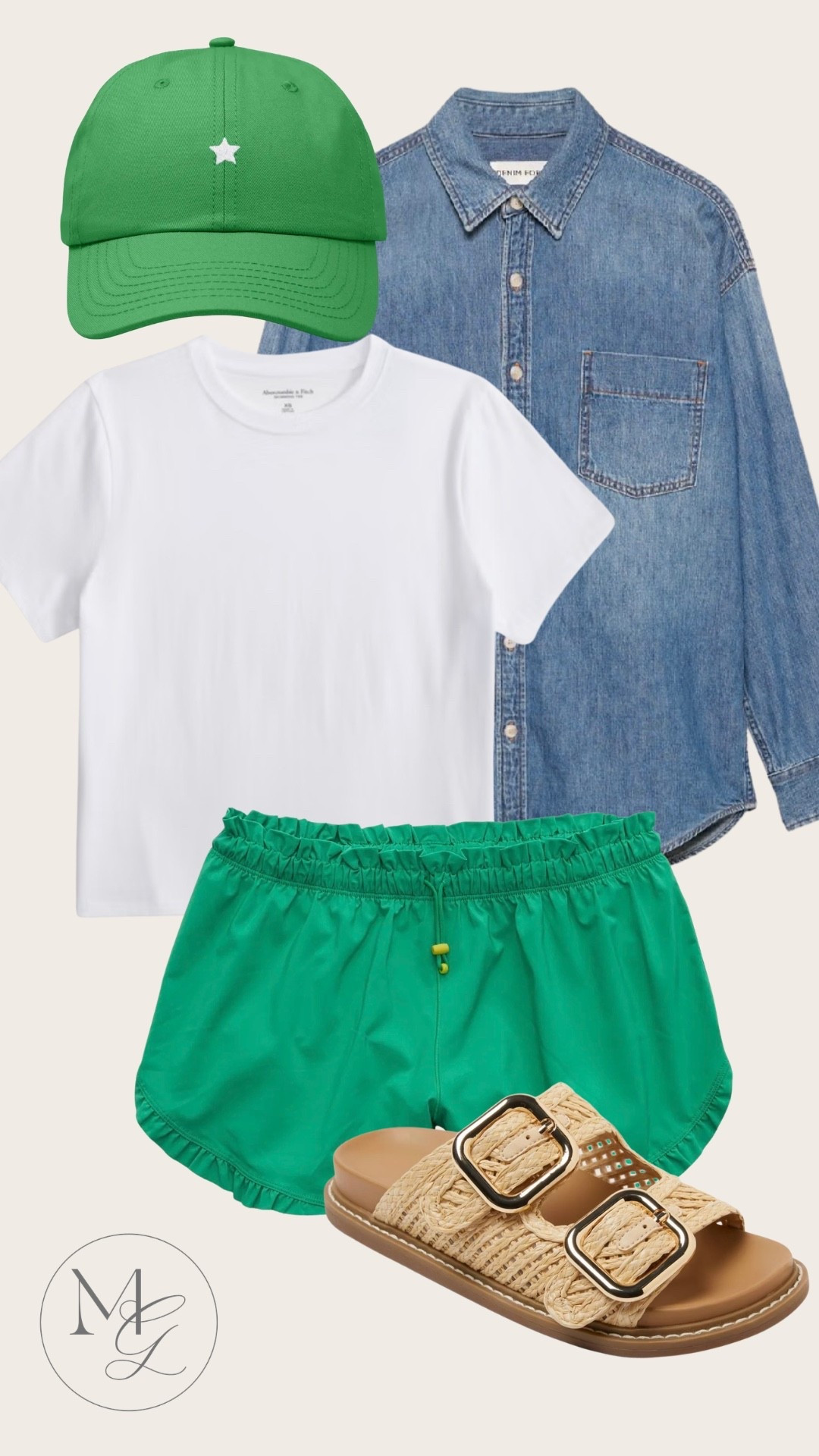 St Patrick’s Day outfit idea. 
St pattys day. green outfit. denim shirt. casual outfit. summer outfit. mom outfit. sahm. errands outfit. spring break  

#LTKSpringSale #LTKootd