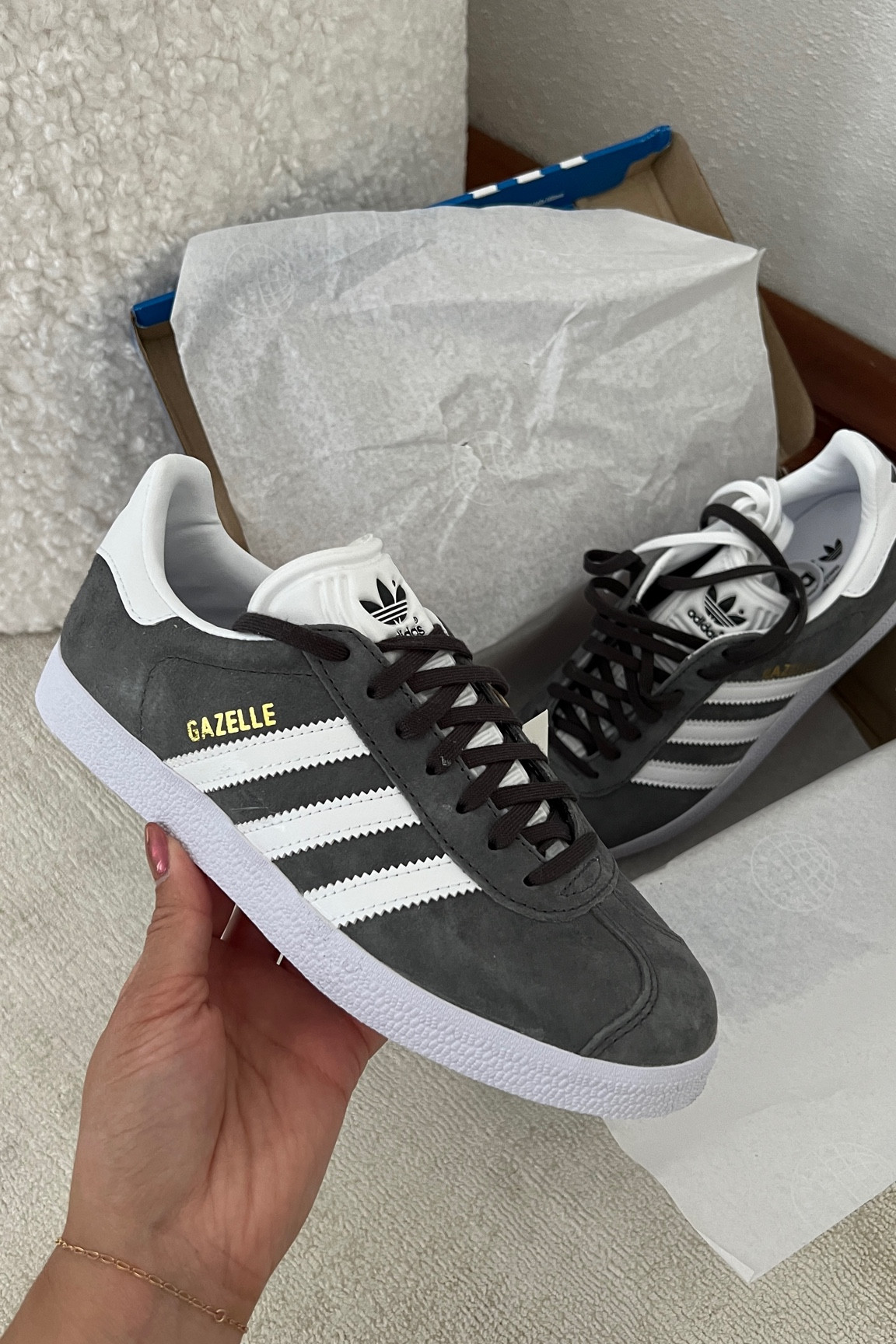 mens adidas gazelle trainers black