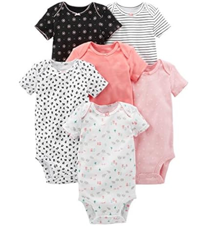 Burt's Bees Baby Unisex Baby Bodysuits, 5-pack Short & Long Sleeve One-pieces, 100% Organic Cotto... | Amazon (US)