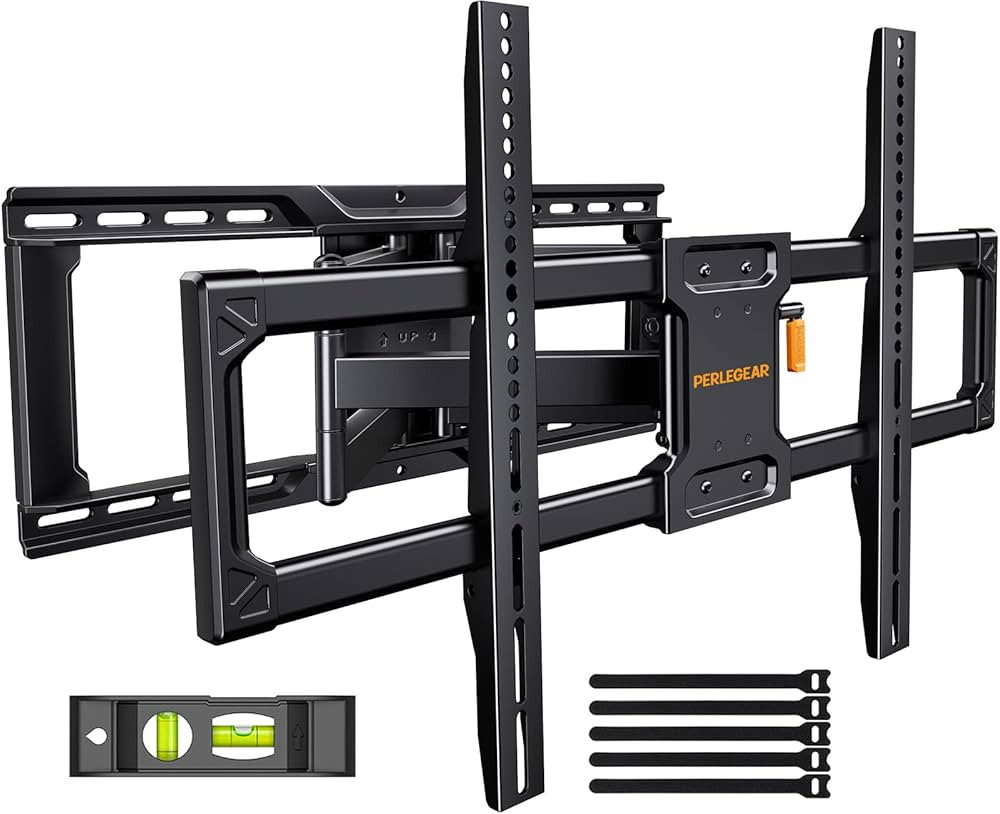 Perlegear UL-Listed Full Motion TV Wall Mount for 42–90 Inch TVs up to 150 lbs, Pre-Assembled T... | Amazon (US)