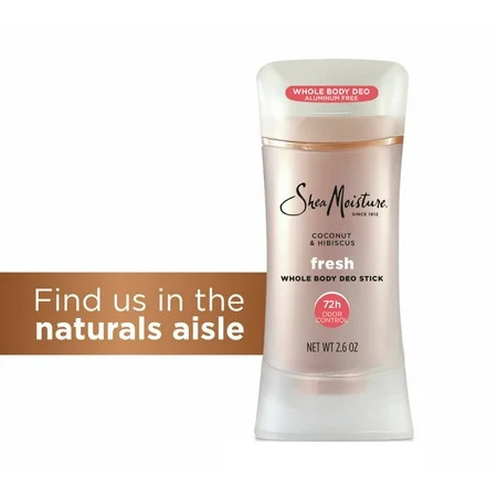 SheaMoisture Whole Body Deodorant Stick for Women Fresh, Aluminum Free & No Baking Soda, 2.6 oz | Walmart (US)