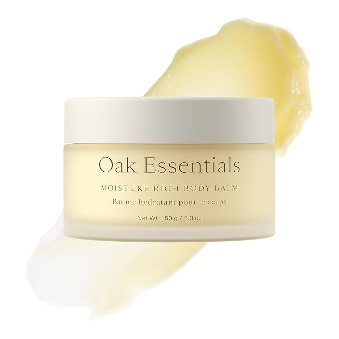 Oak Essentials Moisture Rich Body Balm | Ultra-Hydrating Body Cream with Sea Buckthorn Oil, Cocoa... | Amazon (US)