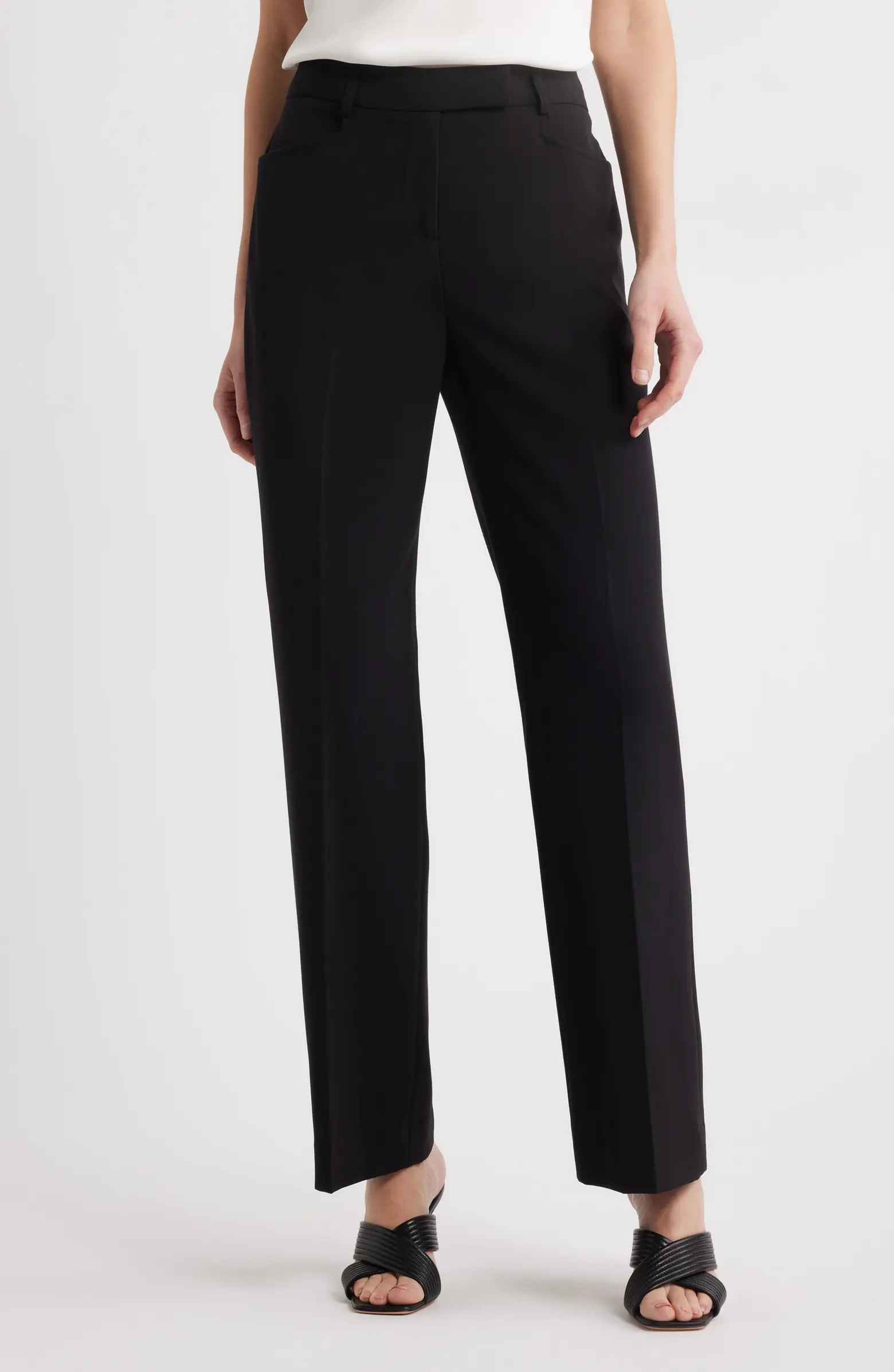 Tahari ASL Bird Eye Straight Leg Pants | Nordstrom | Nordstrom