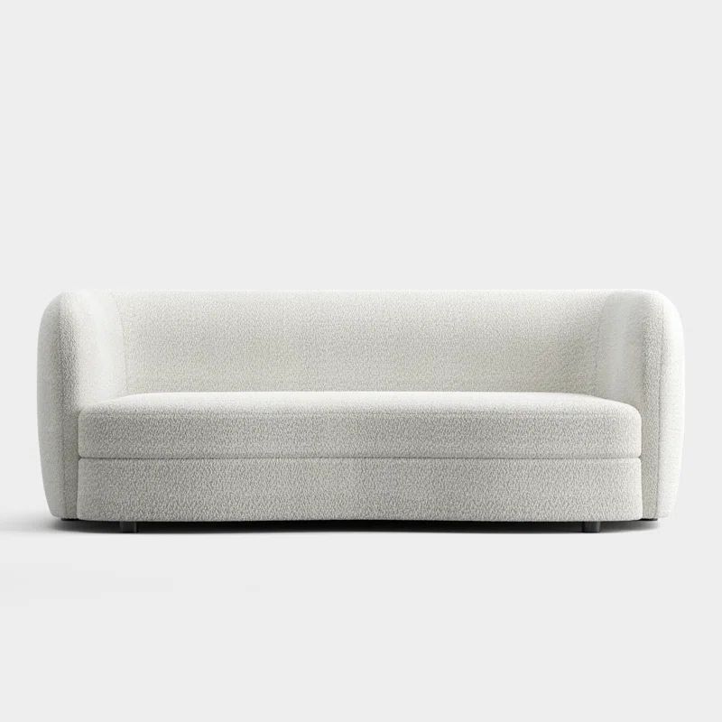 82.5'' Tuxedo Arm Curved Sofa | Wayfair North America