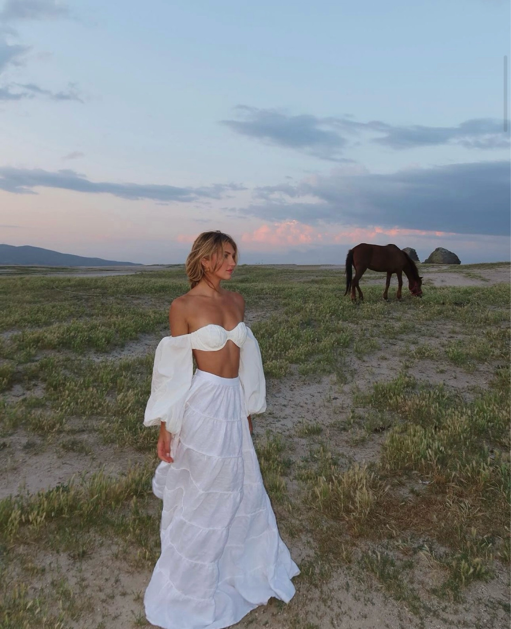 summers on the countryside 🐎☁️ perfect outfit for summer + the top is on sale now!! 

Summer fashion - revolve - white maxi skirt - summer outfit ideas - trendy fashion - designer look 

#LTKSaleAlert #LTKStyleTip #LTKSeasonal